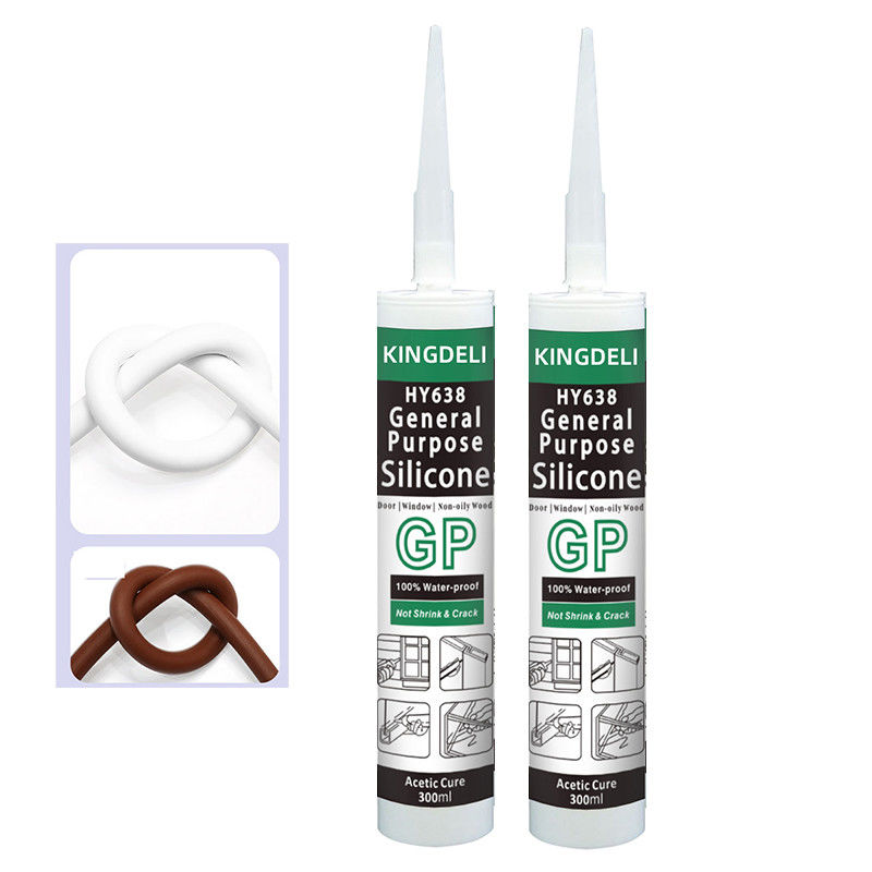 Color claro blanco del sellante adhesivo de cristal del silicón del GP para la ventana