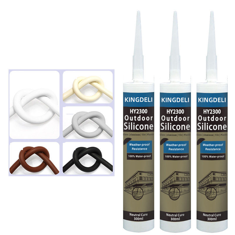 El moho neutral no tóxico del tubo del sellante del silicón impermeabiliza el color de Clear Black
