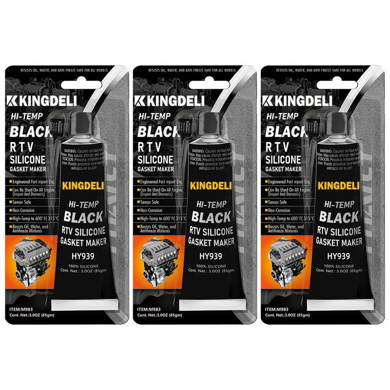 Color negro adhesivo del silicón de alta temperatura neutral de Rtv para la bomba auto