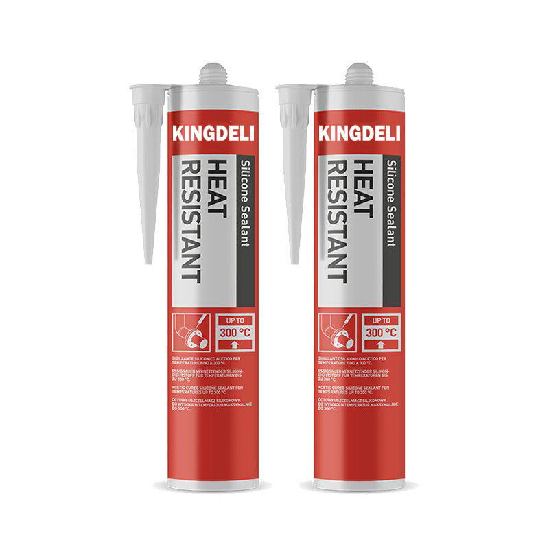 Color negro de la curación del sellante a prueba de calor acético del silicón con el tubo 280Ml