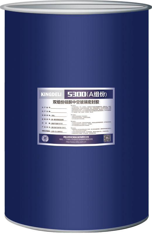 Color negro aislador componente del silicón 2 de la curación neutral de cristal del sellante