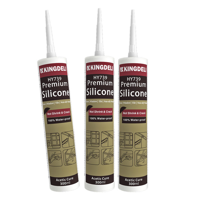 Seca rápida de color impermeable para uso acético Silicone sellador para calentamiento